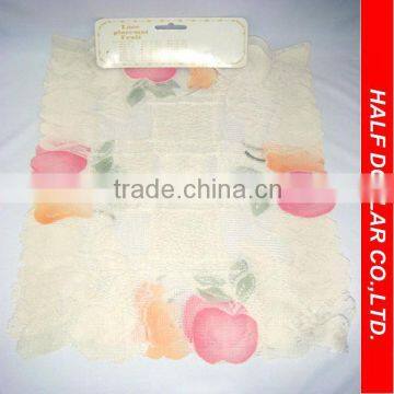 2pcs - Fruit Printed Oblong Lace Placemat For One Dollar Item