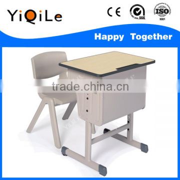 Student furniture school single desk and chair school desk