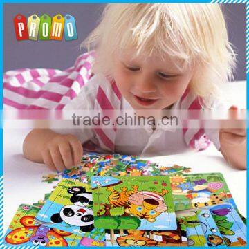Wholesale 9 Pieces color Wooden Jigsaw Puzzle for children