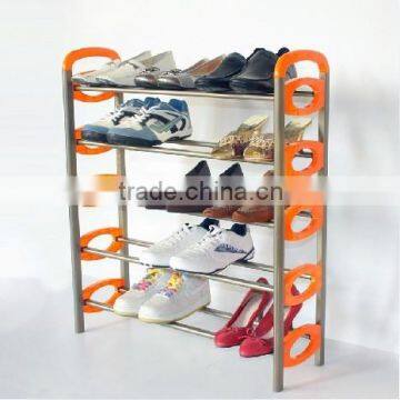 plastic coating iron shoe Rack