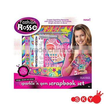 Latest Girls Fashion Salon Style SPARKLE 'N GEM SCRAPBOOK SET Hair Accessories Kids Hair Accessories Set