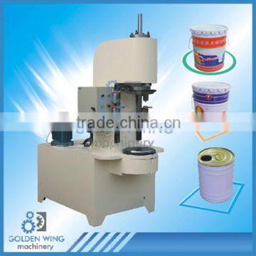 Semi-automatic Can Forming Equipment Hydraulic Pre-curling and Flanging Machine To 10-20L Bucket Can Making Line