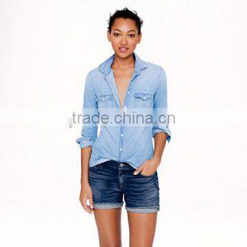 Wholesale Hippie Clothing WOMEN'S DENIM SHORTS IN DARK VON WASH