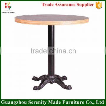 Hot Sale Wooden Coffee Table Iron Table Base