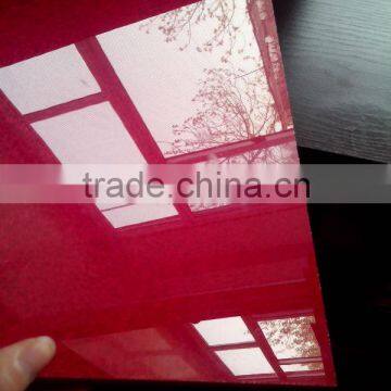 High gloss red acrylic mdf board