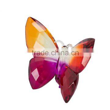 YELLOW & ORANGE ACRYLIC DECORATIVE BUTTERFLY