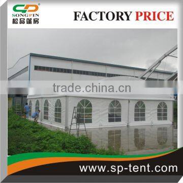 White Large Party dome Tent with transparent door for event