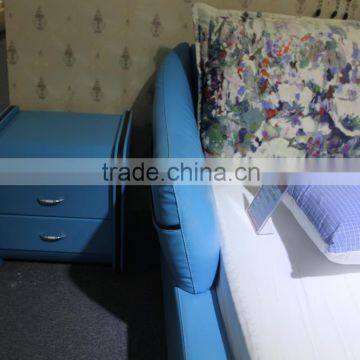 Modern Bedroom Furniture,Bedroom Furniture Set,Luxury Leather Bed photo-4