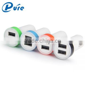 Factory Wholesale 5V 2.4A Micro USB Car Charger 2 Ports USB Car Charger With Micro USB Cable For iphone 6S,ipad