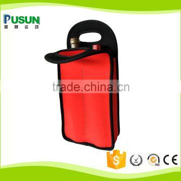 custom sublimation neoprene wine bottle cooler bags