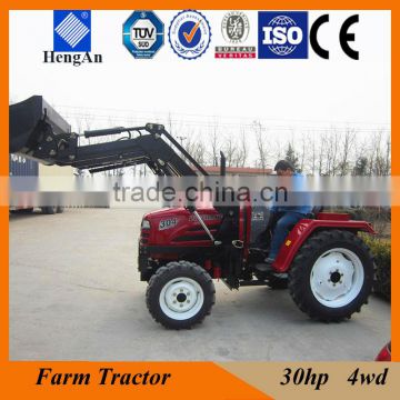 30HP 4WD wheels tractor prices agriculture machine