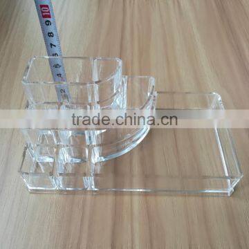 Wholesale Innovative Household Small Size Clear Cosmetic Acrylic Makeup Organizer With 8 Grids for Store Jewelry Cosmetic
