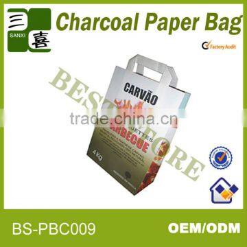 2013 newest eco-friendly double layer kraft paper for coal bagging/kraft paper bags for charcoal