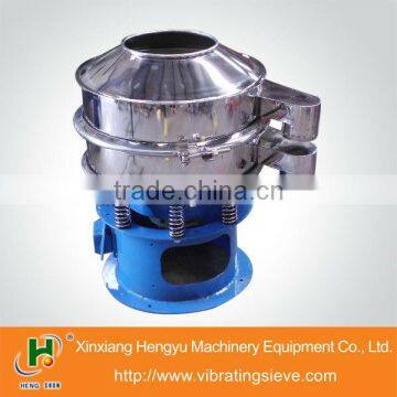 Single deck vibrating sieve for plastic granulation