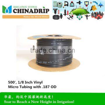 Chinadrip irrigation 500', 1/8 Inch Vinyl Micro Tubing with .187 OD