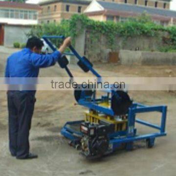 QM 4-45 diesel mobile brick machine , small manual diesel concrete block machine price , no pallet brick machine for sale