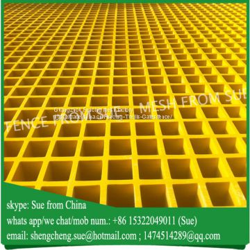 Car washing plastic grating parking lot drain in yellow color