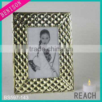 Gold Color Metal Photo Frame (BS597-143)