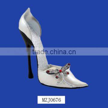 Newest Butterfly White High Heel Shoe Ring Holder