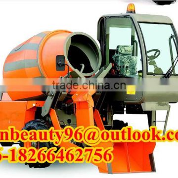 high quality low price self-loading mobile concrete mixer