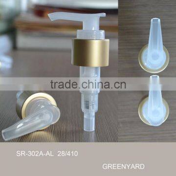 Aluminium collar lotion soap dispenser pump 302A 24/410