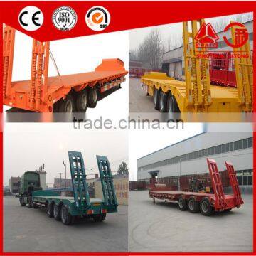 60t Tri-axle Low Bed Truck Trailer for Transporting Crane Excavator Tractor photo-5
