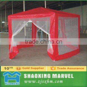 3*3M Red wtih white Netting Garden Gazebo Tent around the sidewalls