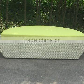 New Style Outdoor Rattan Sun Bed With Canopy photo-6