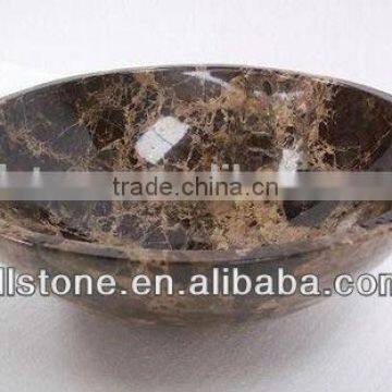 Dark Emperador Marble Sink Washbasin