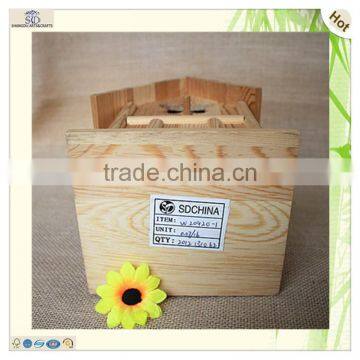 Wholesale Decorative Butterfly Carved Water Slot Wooden Bird Cages photo-6