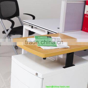 New modern Metal Office Storage Cabinet,Mobile Pedestal with Wooden Top