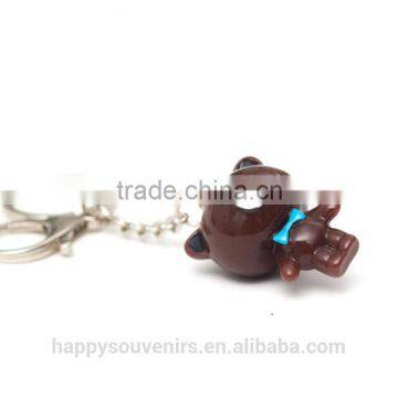 Lovely Brown Bear Custom Keychain photo-3