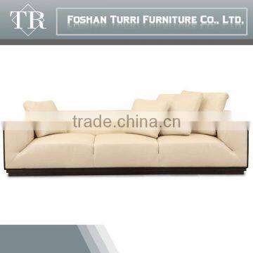 Modern Luxury Furniture White Italy Geniune Leather Living Room Sofas photo-3