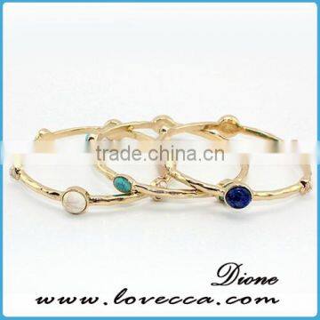 Guangzhou New Arrival Girls Design Fancy Wire Stone Bangle photo-3