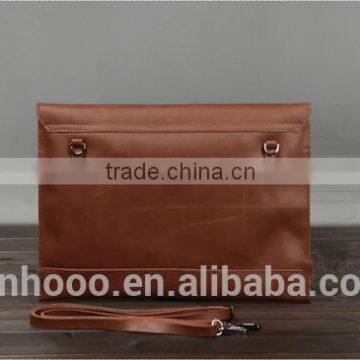 Hot Sale Men's Real Leather Business Clutch Wrist Bag Handbag Organizers Briefcase Wallet photo-2