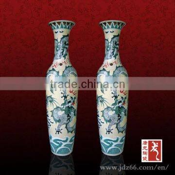 High Quality Chinese Handpainted Porcelain Large Decorative Floor Vases