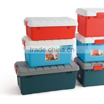55L Plastic Car Storage Box /tool Box/car Trunk With Lock photo-2
