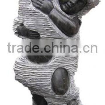 hotel water fountain stone kid marble garden stone statues