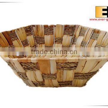 Hexagonal Natural Waterhyacinth Grass Tray