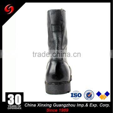 Factory Price ODM Avaliable Black Grain Leather Military Boots photo-3