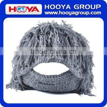 hot sale Knit Crochet Hat Wig Mustache Cap Beard beard beanie hats