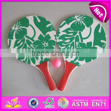 2015 Fashion Wooden Beach Racket Set for Kids,Children Wooden Beach Racket and Ball,Wooden Beach Play Racket With Ball W01A113 photo-4