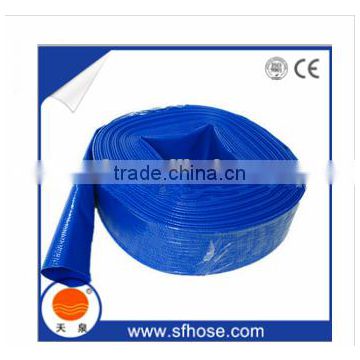 PVC Blue lay flat water hose 100M