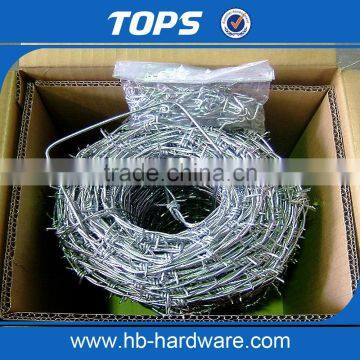 Good Price Galvanized Barbed Wire Fencing Security 14#*14# photo-2