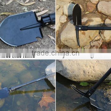 Multifunctional survival steel shovel for outdoor travel