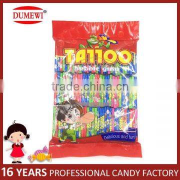 100PCS Bag Pack Assorted Fruit Sweet Sticker Tattoo Bubble Gum photo-5