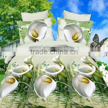 Home Tetile 2016 New 3D Bedding Sets Purple Flower Duvet Cover Set Bed Linen Bed Set Duvet Cover Sheet Pillowcase Queen Size. photo-4