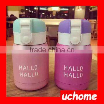 UCHOME Cute Travel Vacuum Mugs Stainless Steel Thermos Bottle Thermos Cup For Children Bouncing Thermos photo-4