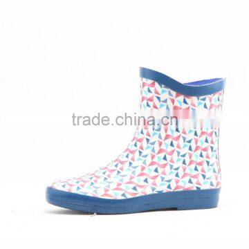 Bright Color Woman Short Rubber Rain Boots,rubber Gumboots photo-2