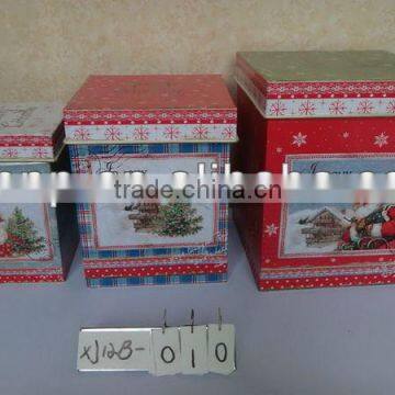 Christmas metal storage boxes and container